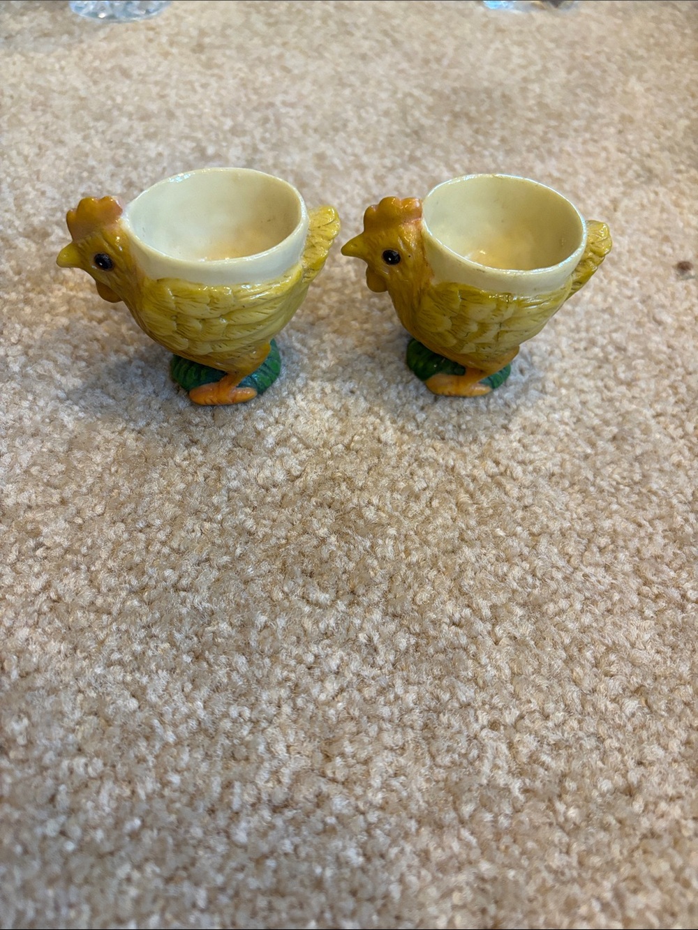 Yellow Ceramic Hen Egg Cup